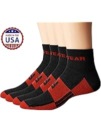 MudGear Trail Running Socks for Men and Women, Made in USA - 2 Pair Pack