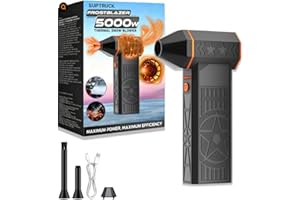 2025 Upgrade 5000w Thermal Snow Blower, Car Snow Blower, Souffleuse a Neige, 3-Speed Adjustable Portable Hot Air Blower for D