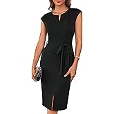 GRACE KARIN Women's Wear to Work Dresses Cap Sleeve Bodycon Midi Business Casual Outfits Office Attire Pencil Church Dress