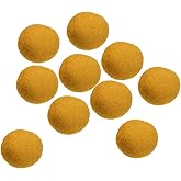 PATIKIL Wool Felt Balls Beads Wool Felting Pom 3cm 30mm Light Yellow for Home Crafts Handcrafts Project DIY Pack of 10