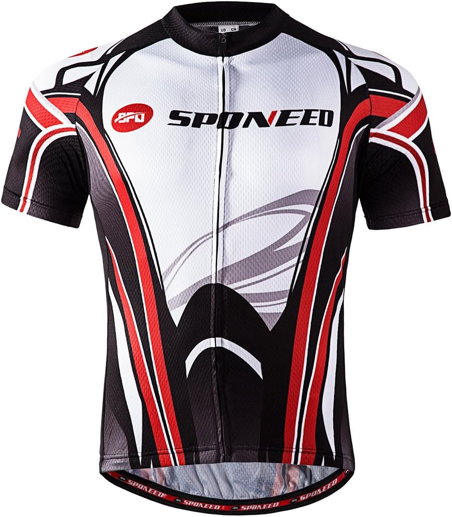 sponeed Men's Shorts Bib and Jersey Cycling Kits Set Road Bike Outdoor Riding Sportswear: Clothing