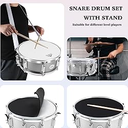 EASTROCK Snare Drum Set 14X5.5 Inches for Student