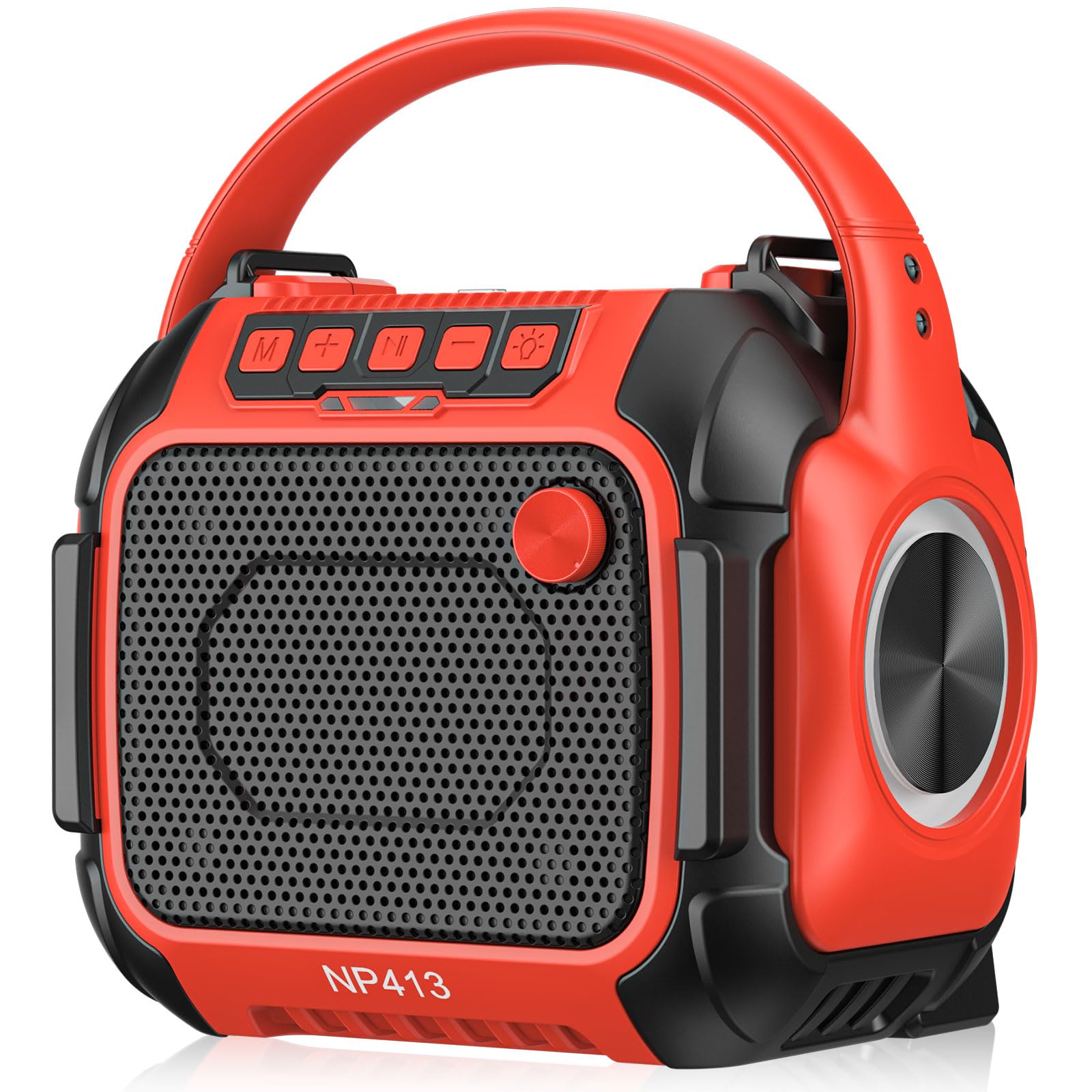Photo 1 of Bluetooth Speaker Compatible for Milwaukee 18V with FM Radio,Bluetooth 5.3,Aux Port Supported,TF-Card Input,USB & Type-C Charging, Cordless Speaker for Home Outdoor Party Work (No Battery)