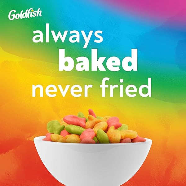 GOLDFISH COLORS CHEDDAR CHEESE CRACKERS, 10 OZ BAG
