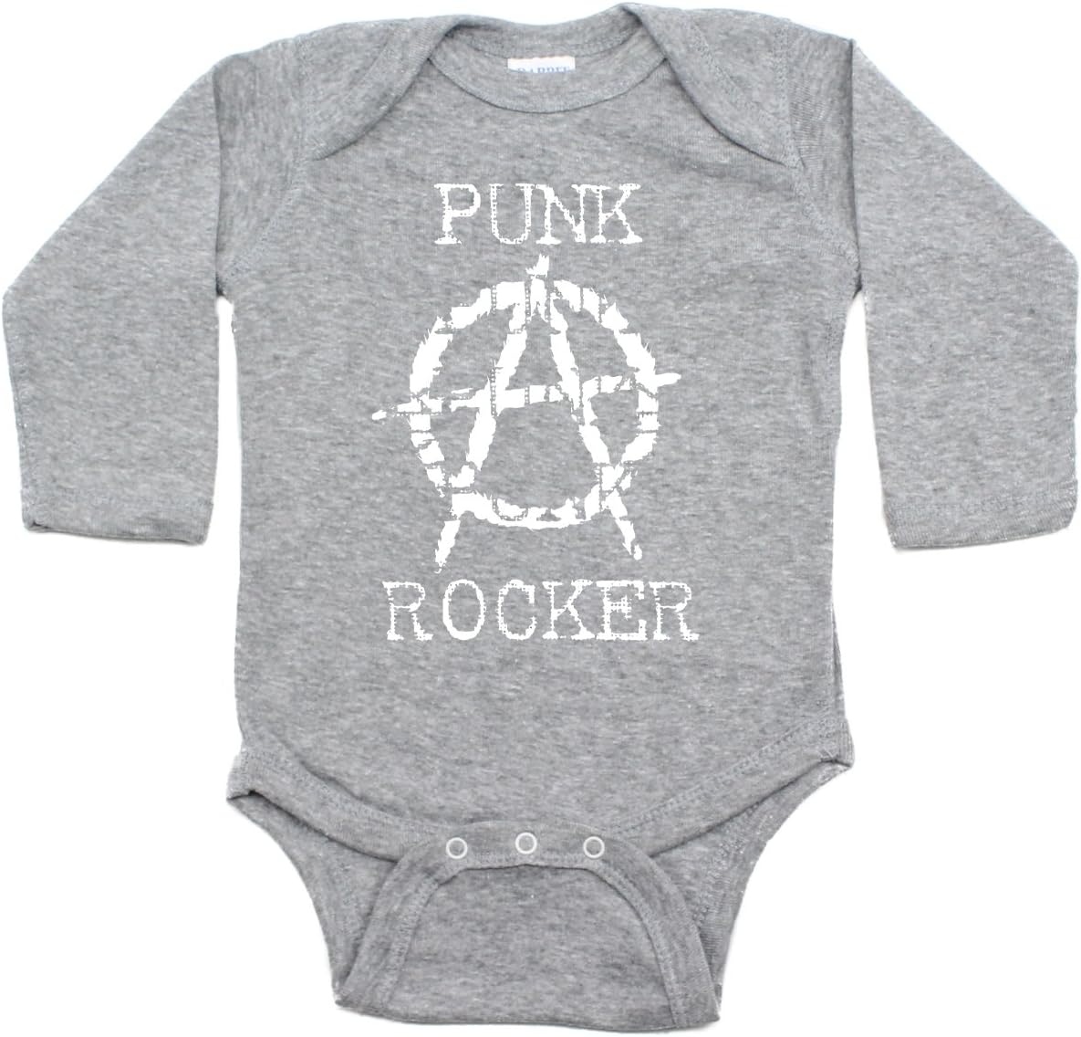 Punk Rocker Rockstar Rock N Roll Long Sleeve Baby Infant Bodysuit