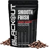 Blackout Coffee Smooth Finish Whole Bean Coffee, Light Roast, 12 oz