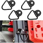 MOEBULB Cargo Tie-Down V-Ring Anchors Black Steel Bolton Trailer V-Rings Tie Down for Trailers Trucks and Warehouses Replacement for D-Ring Plastic Flush Mount Pan Fitting Tiedown 4-Pack