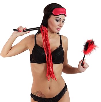 Sensual69 - B09 - Super-Kit für BDSM, 3 Elements, Headband Leash, Whip Bondage-Sets Bondageset Extrem Frauen, Hard, Sexspielzeug, Fur Paare, Manner Peitsche Augenbinde