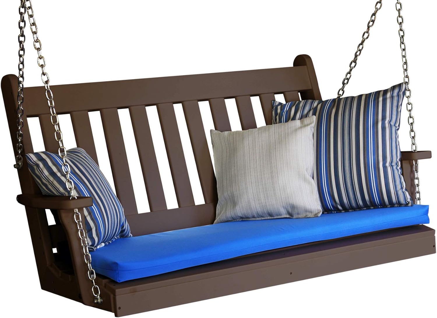 Amazon Com Furniture Barn Usa Outdoor Poly 4 Foot Traditional English Swing Tudor Brown Garden Outdoor