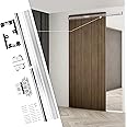 36-48" Heavy Duty Hidden Sliding Barn Door Hardware and Track, Floating Door System, Floating Wall Mount, Soft Close, Quiet and Smooth, Easy to Install (Can be Installed on Doors up to 48")
