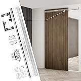 36-48" Heavy Duty Hidden Sliding Barn Door Hardware