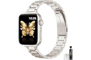 WFEAGL Metal Strap Compatible with Apple Watch Band Women, Bracelet for iWatch Series 11 SE 10 9 8 7 6 5 4 3 2 1 SE 3rd 2nd G