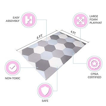 Baby Brielle Interlocking Hexagon Floor 