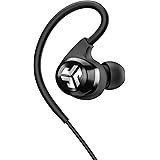 JLab Audio Epic2 Bluetooth 4.0 Wireless Sport Earbuds, GUARANTEED fitness, waterproof IPX5 rated, skip-free sound, pristine high-performance 8mm sound drivers, 12hr play time w/ microphone - Black