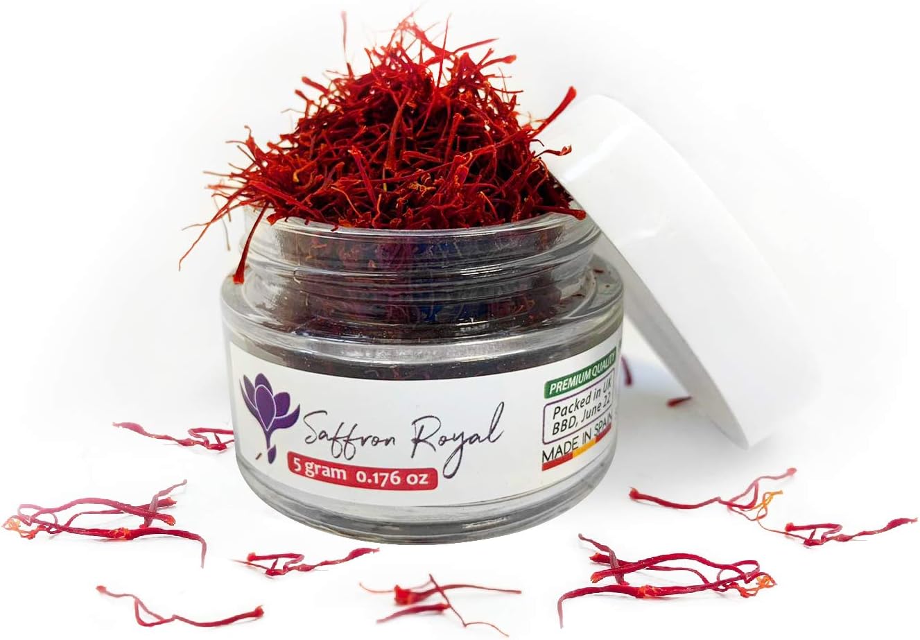 Premium Natural Saffron Threads, Pure Red Saffron Spice Threads for