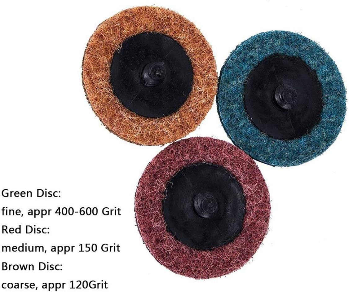 Yakamoz 30pcs 2 Inch Roll Lock Surface Conditioning Sanding Disc with ...