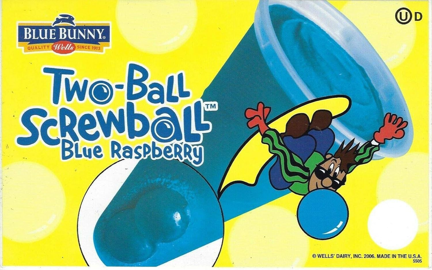 Blue Bunny Screwball Blue Raspberry Ice Cream Truck Decal