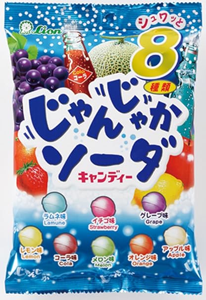 Amazon ライオン菓子 じゃんじゃかソーダ 112g 6袋 ライオン菓子 あめ キャンディ 通販