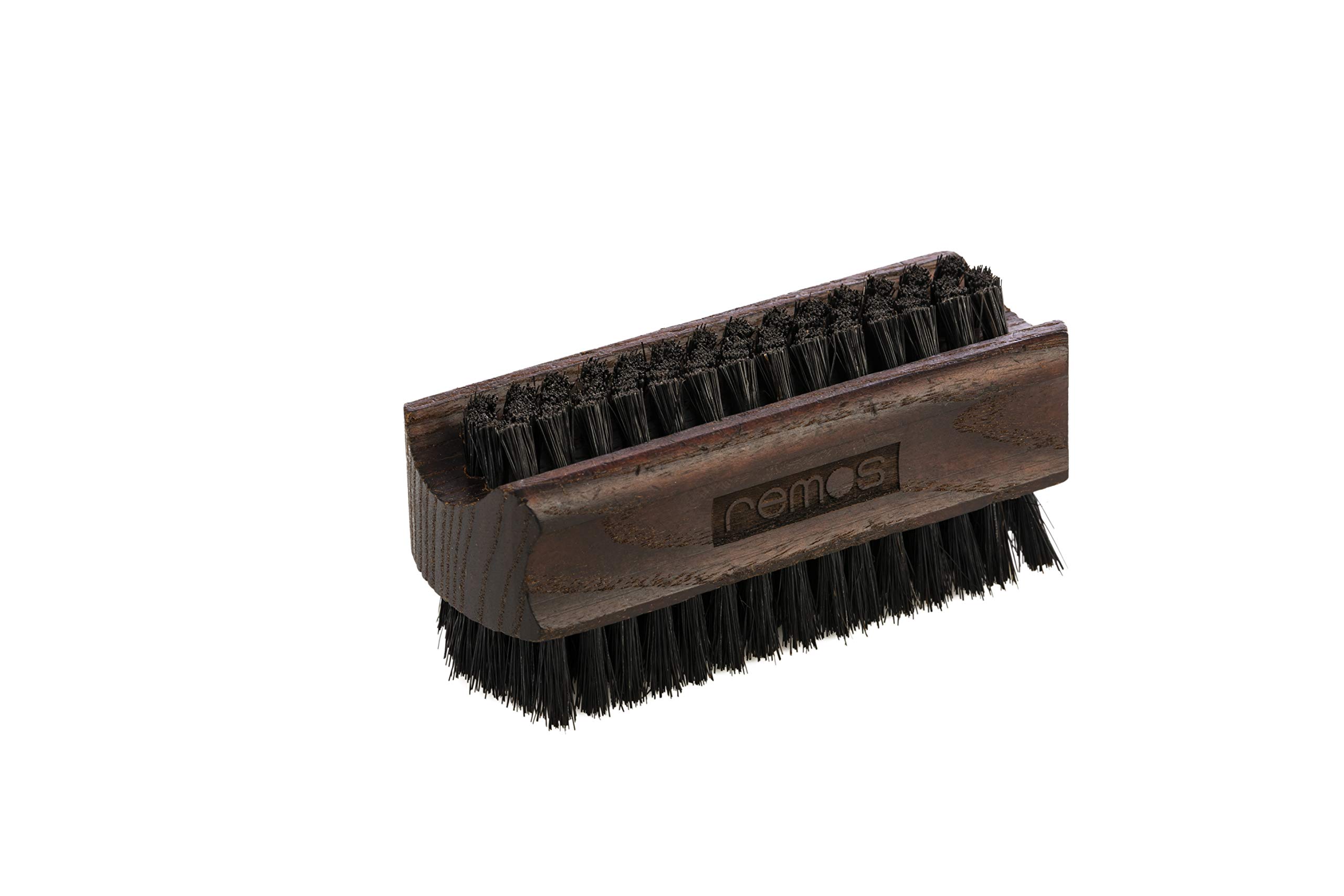 REMOS Hand & Nail Brush double-sided made of thermo beech wood with boar bristles