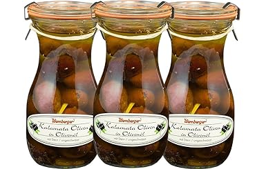 3x Kalamata-Oliven mit Stein in Olivenöl eingelegt je 3x 170g