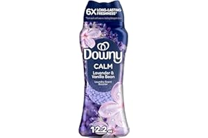 Downy Calm In-Wash Laundry Scent Booster Beads, Soothing Lavender and Vanilla Bean scent, 12.2 OZ, laundry scent beads, Long-lasting Freshness (Packaging May Vary)