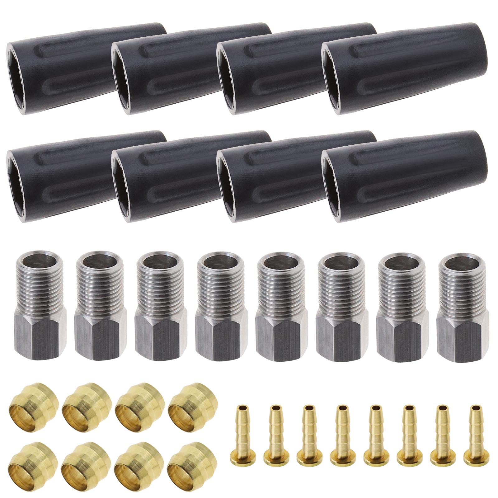 YINETTECH BH59 Cable Hose Set Olive Connector Insert Connecting Bolt Bleed Kit Hydraulic Brake Hose Olive Inset Repair Kit for Bike Replacement Part