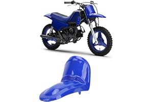 Estink Motorcycle Front Fender Front Mud Flap Splash Guard for PW50 PY50 Y Zinger 1998-2024 Universal Fit ABS Plastic Durable