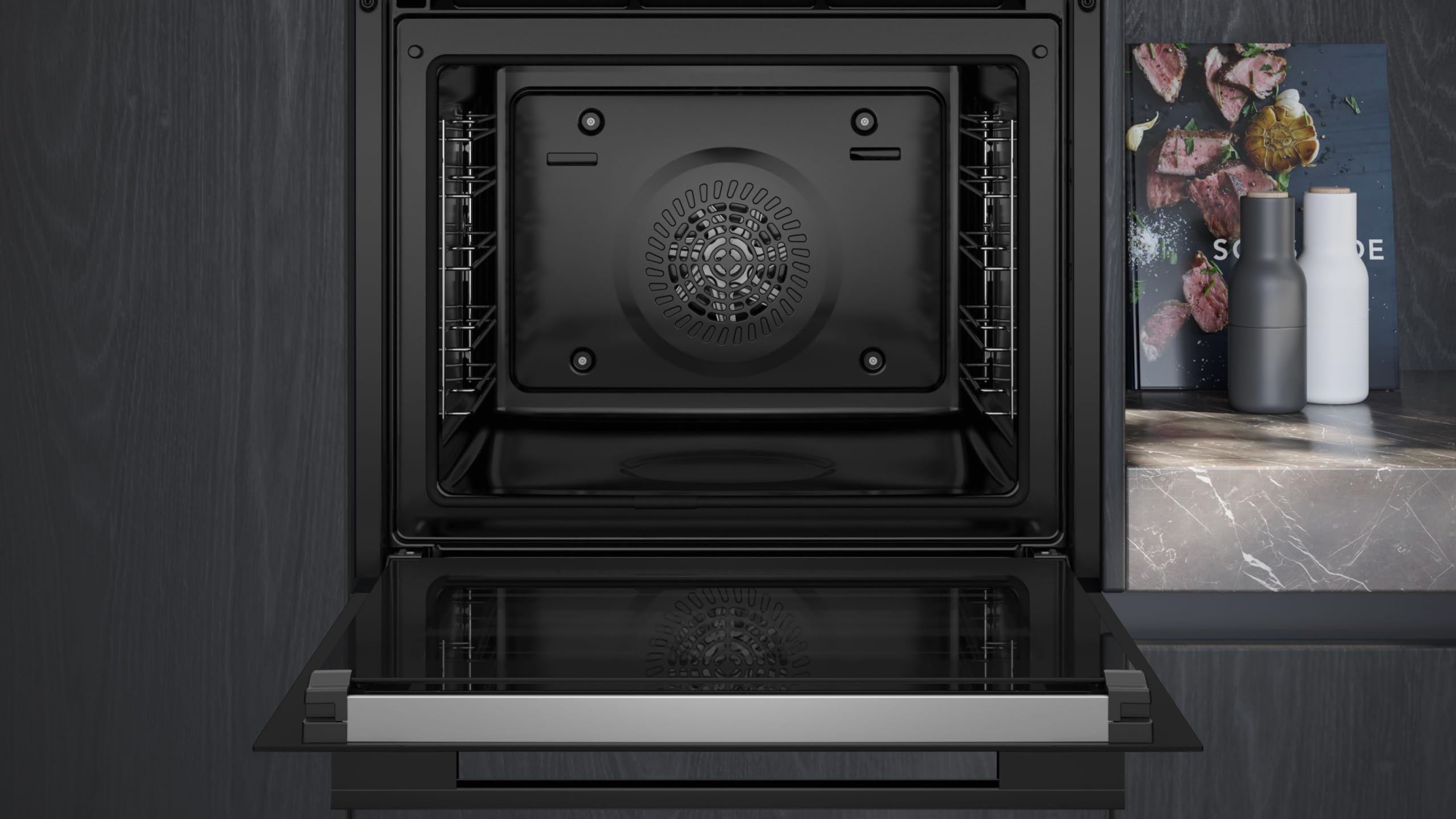 Siemens HB772A1B1 iQ700 Einbau-Backofen, 60 x 60 cm, Made in Germany, TFT-Full-Touchdisplay, Backofenassistent, activeClean, cookcontrol Plus, 3D Heißluft, Schnellaufheizung & coolStart, Home Connect 4