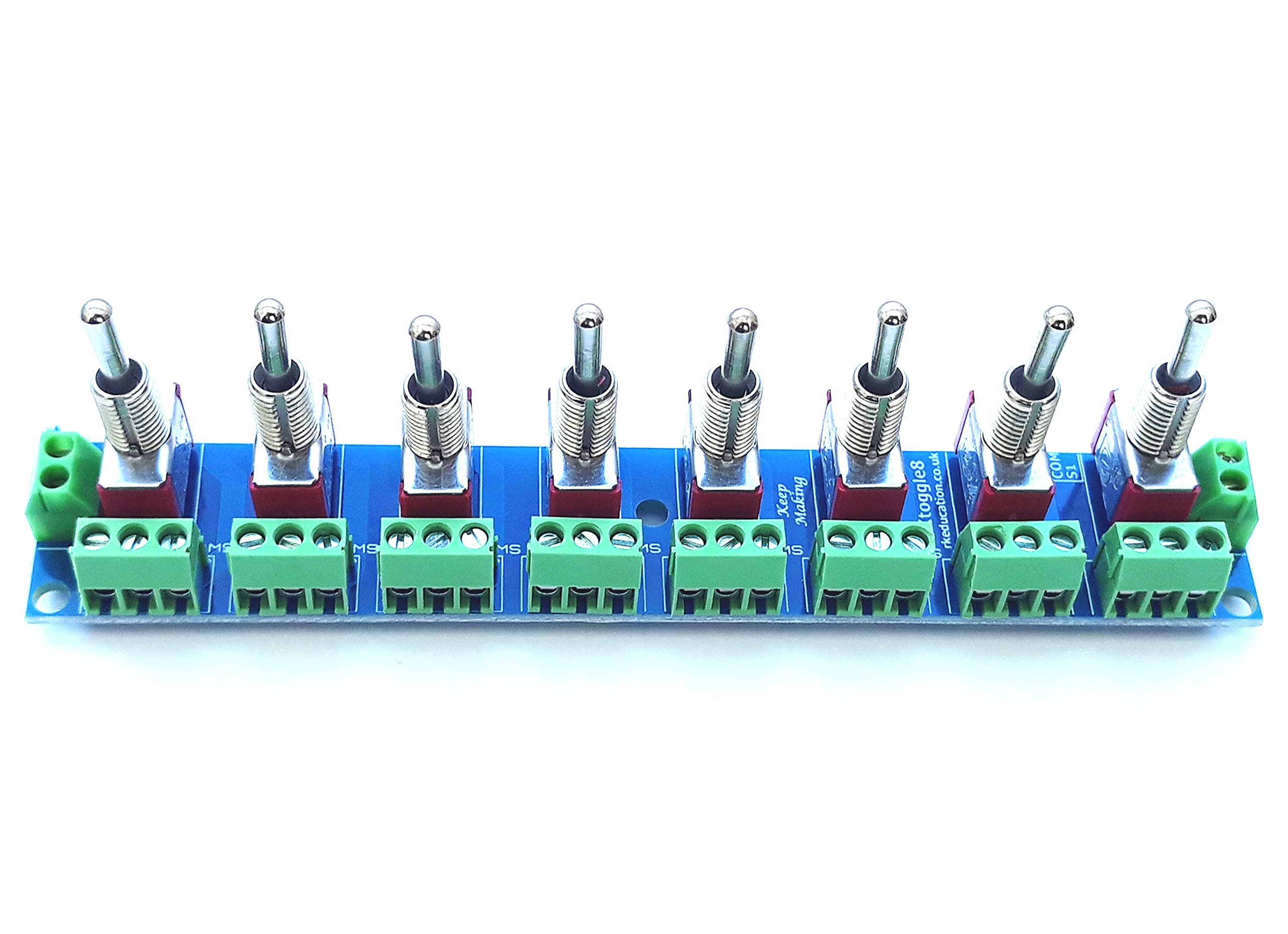 RKtoggle8 Toggle Switch Module for Switching Solenoid Points for use with CDU - Designed for Hornby, Seep, PECO, Bachmann layouts - Constructed