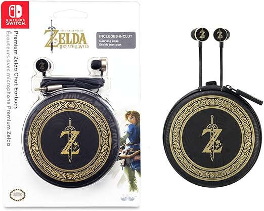 nintendo switch premium zelda chat earbuds