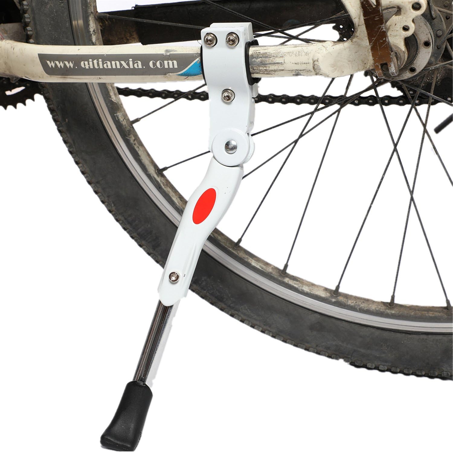 SEEU Bike Kickstand Adjustable Alloy Bicycle Stands Cycling Side Kickstand with Rubber Foot for 22-27 Inch Bicycle
