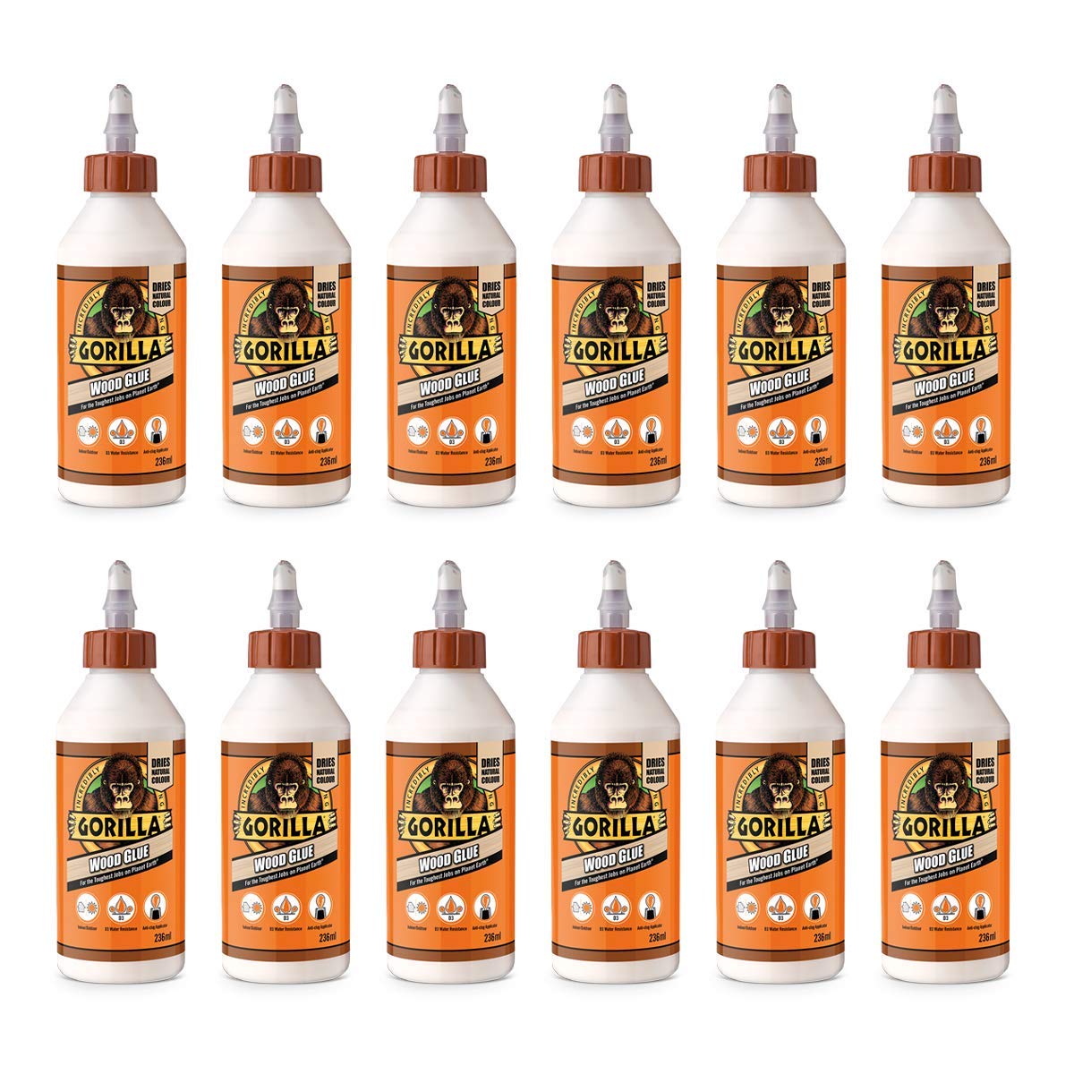 Gorilla Wood Glue 236ml (Pack of 12)
