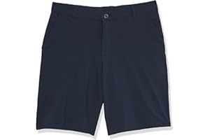 IZOD Boys' School Uniform Flat Front Khaki Shorts, Moisture Wicking Performance Fabric, Wrinkle & Fade Resistant