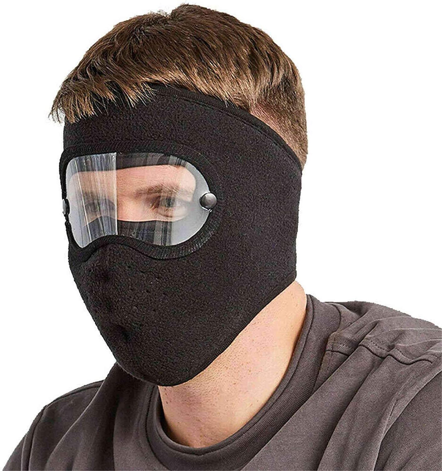 Hongshengchang Unisex Winter Fleece Warm Face Cover, Winter Outdoor ...
