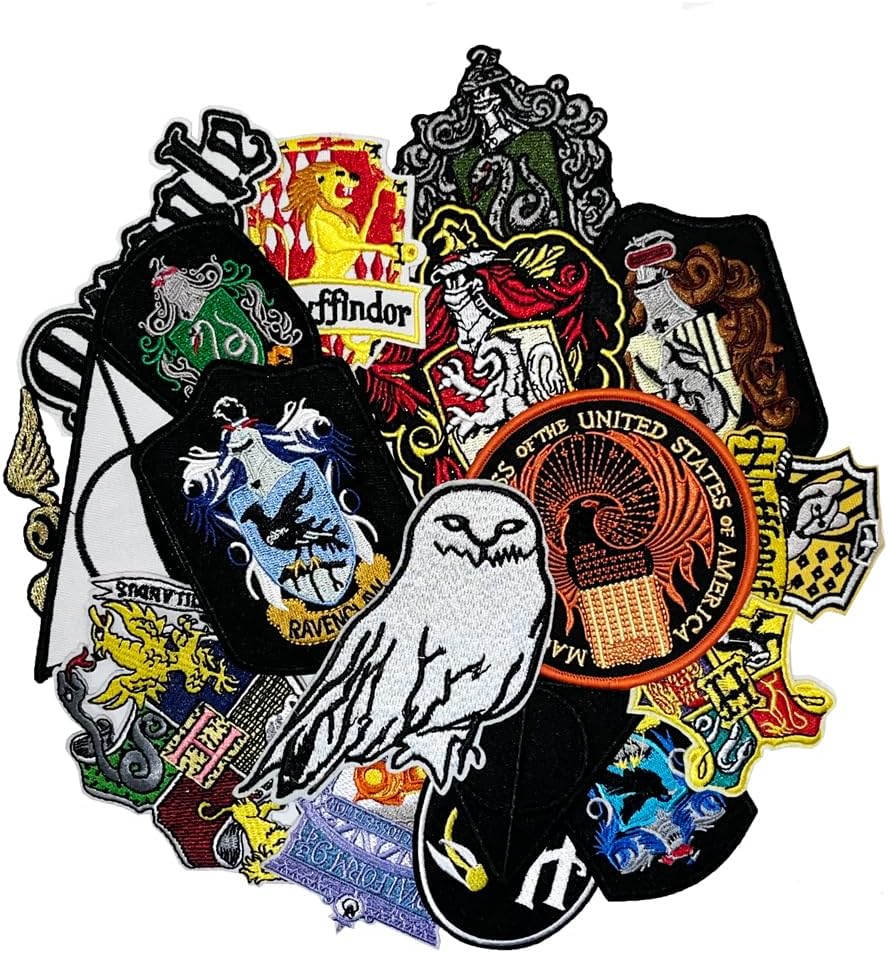 Mixed Media - 18pcs Magic Movie Film Halloween Costume Cosplay Embroidered Iron On Patches