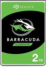 Seagate BarraCuda 2TB 2.5 Inch SATA Internal HDD 6Gbps 5400 RPM 128MB Cache