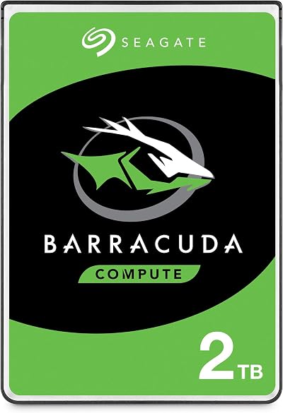 Seagate BarraCuda 2TB 2.5 Inch SATA Internal HDD 6Gbps 5400 RPM 128MB Cache