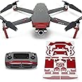 Wrapgrade Poly Skin Compatible with DJI Mavic 2 | Accent Color (Japan RED)