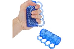Hand Exercise Ball, Cylindrical Shaped Spike Hand Strengthener Grip Squeeze Ball Separate Finger Design for Seniors & Elderly