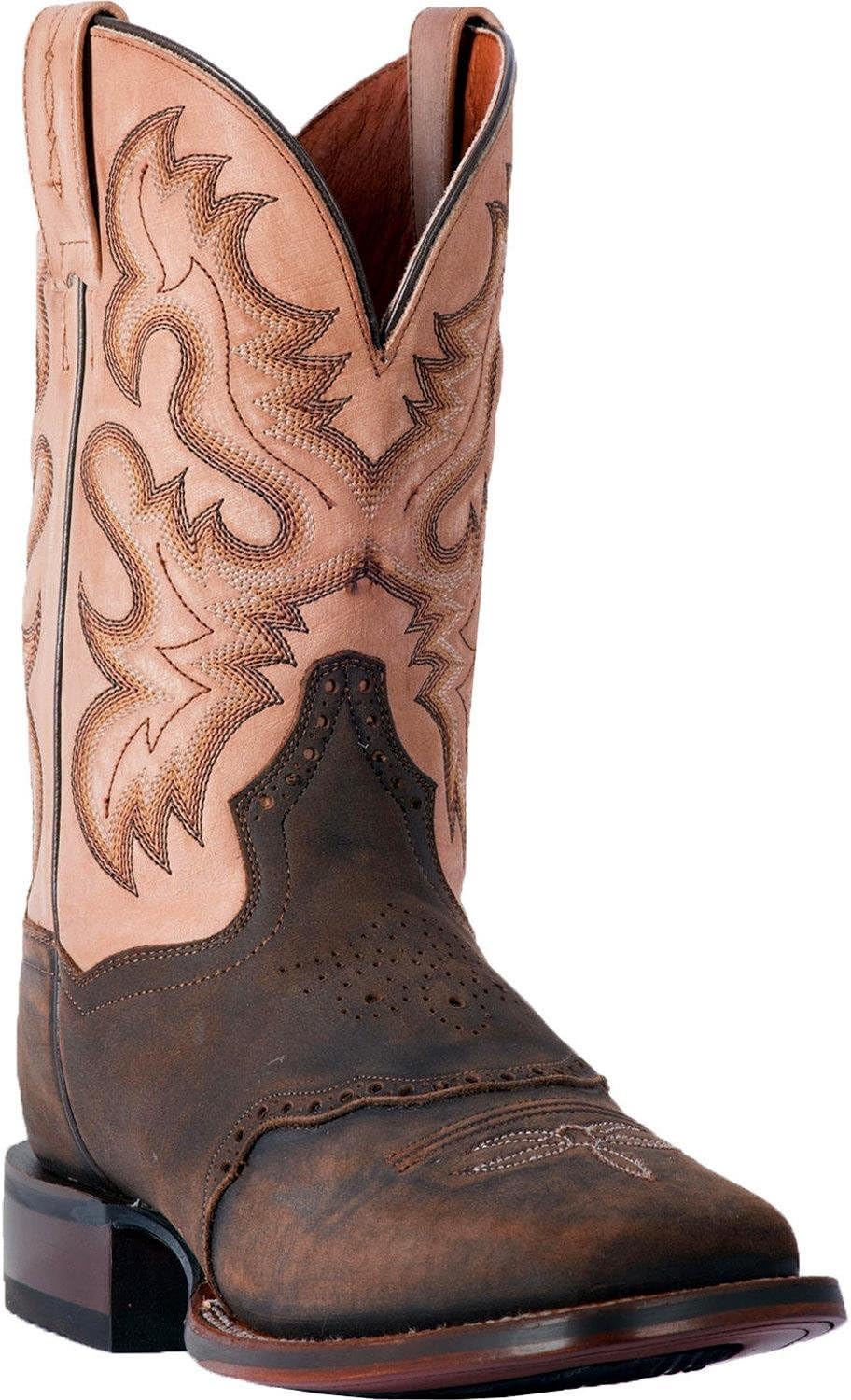 Dan Post Men's Vance Cowboy Boot Square Toe Chocolate 8.5 EE