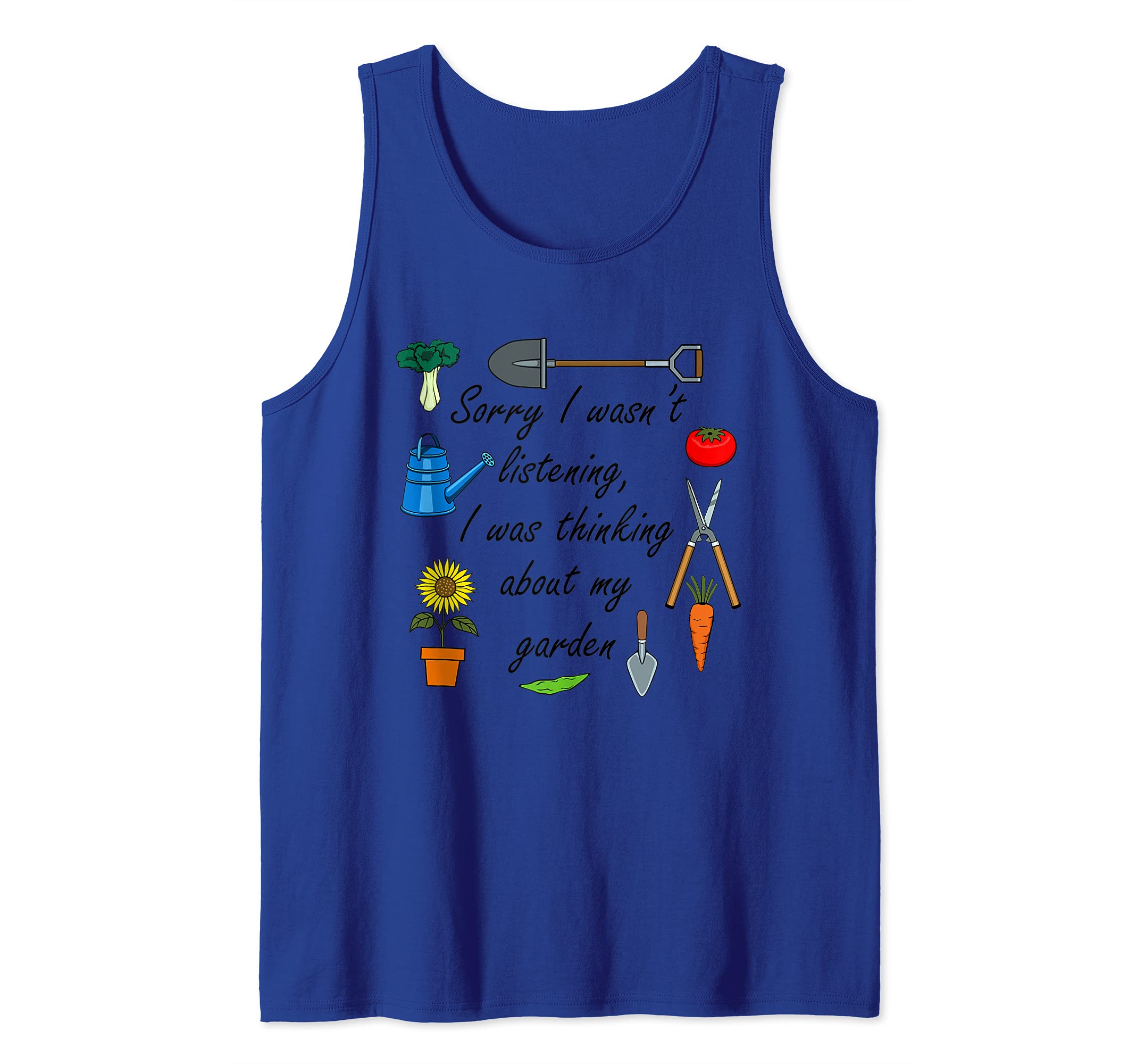 Gardener Busy Working in Garden Gardening Tank Top