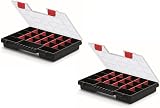 Mivos Double Sided Storage Box 344mm 40 Compartments Organizer Workshop Garage view 4
