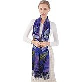 XINYUN Women's Fashion Scarf with Art Printed Tassel Soft Cashmere Warm Large Blanket Wrap Shawl for gift