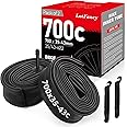 LotFancy 700C Bike Tubes, 2Pcs 700x35/43c Road Bike Tube, 700x35C 700x38C 700x40C 700x42C 700x43C Bicycle Tire Tubes, 40-622 28" x 1-5/8 x 1 1/2 Tube