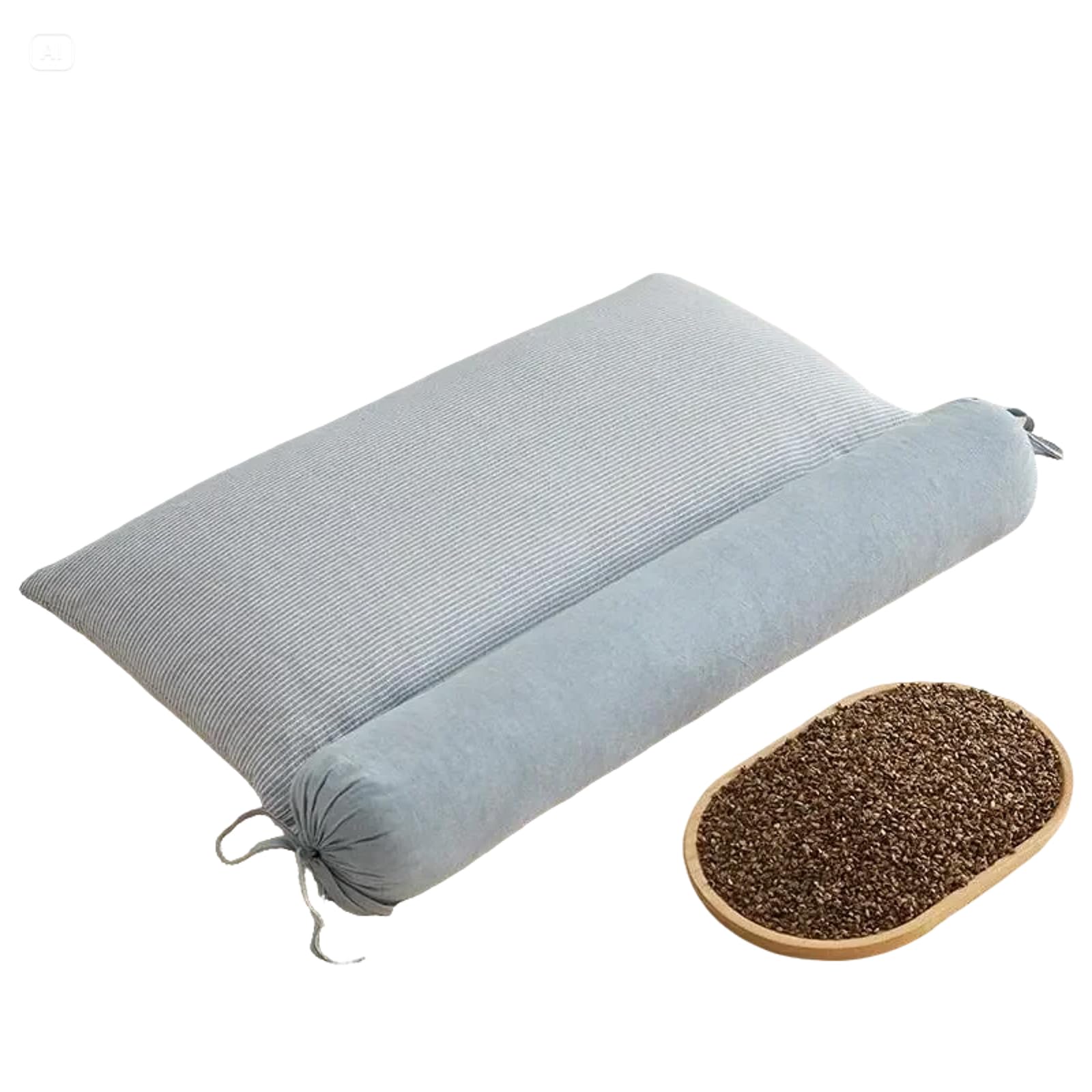 Photo 1 of 2-in-1 Detachable Innovative buckwheat Pillow, 3 Modes: Skin-Friendly, Breathable, Curve-Fitting, 3-Point Support for Neck/Shoulder/Head, aids Joints, deep Sleep, Multi-Protects Cervical Spine