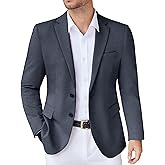 COOFANDY Men's Casual Knit Blazer Stretch Slim Fit Sport Coat Two Button Lightweight Suit Jackets