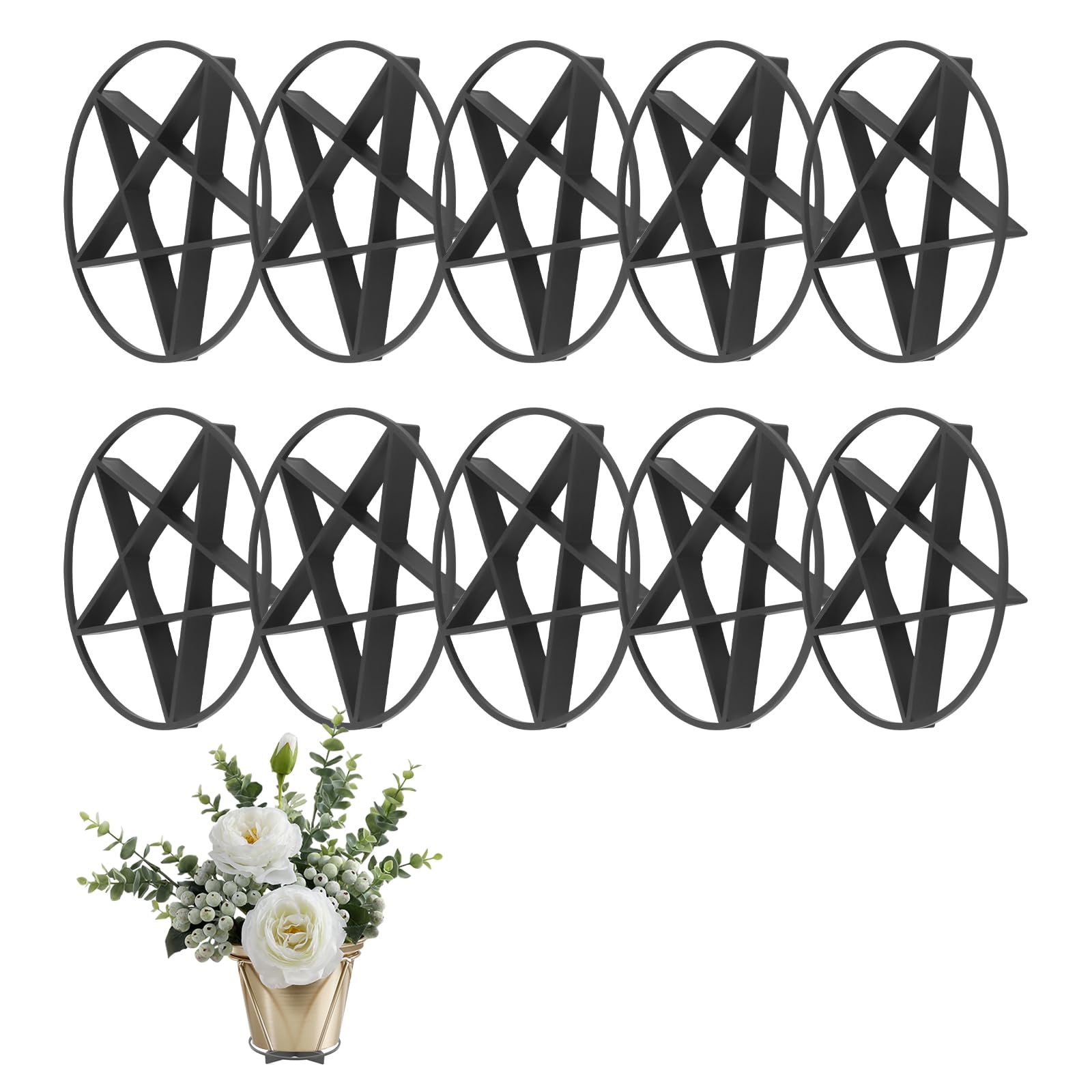 Beowanzk 10 Pack Plant Stand, Plant Pot Stand, Plant Pot Feet, Elevate and Protects Plant Root Health, Good Drainage Performance, Indoor and Outdoor Use (small)