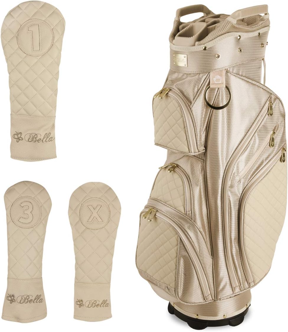 iBella Ladies Golf Cart Bag (with 3 Matching Headcovers)