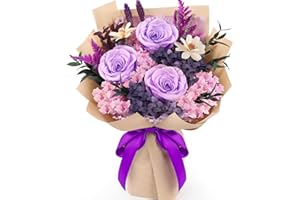 TYL&TYS Flowers for Delivery Prime Real Preserved Flower Bouquets That Last 3-5 Years Forever Flowers Bouquet Mothers Day Gifts for Mom Anniversary Birthday Gift for Her Women Mom Grandma Wife Friends