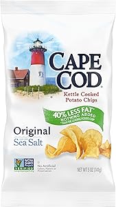 Cape Cod Potato Chips, Potato Chips Reduced Fat, 5 Ounce